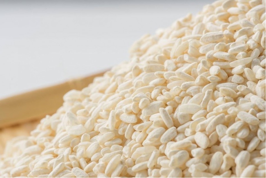 A mound of white Koji Rice